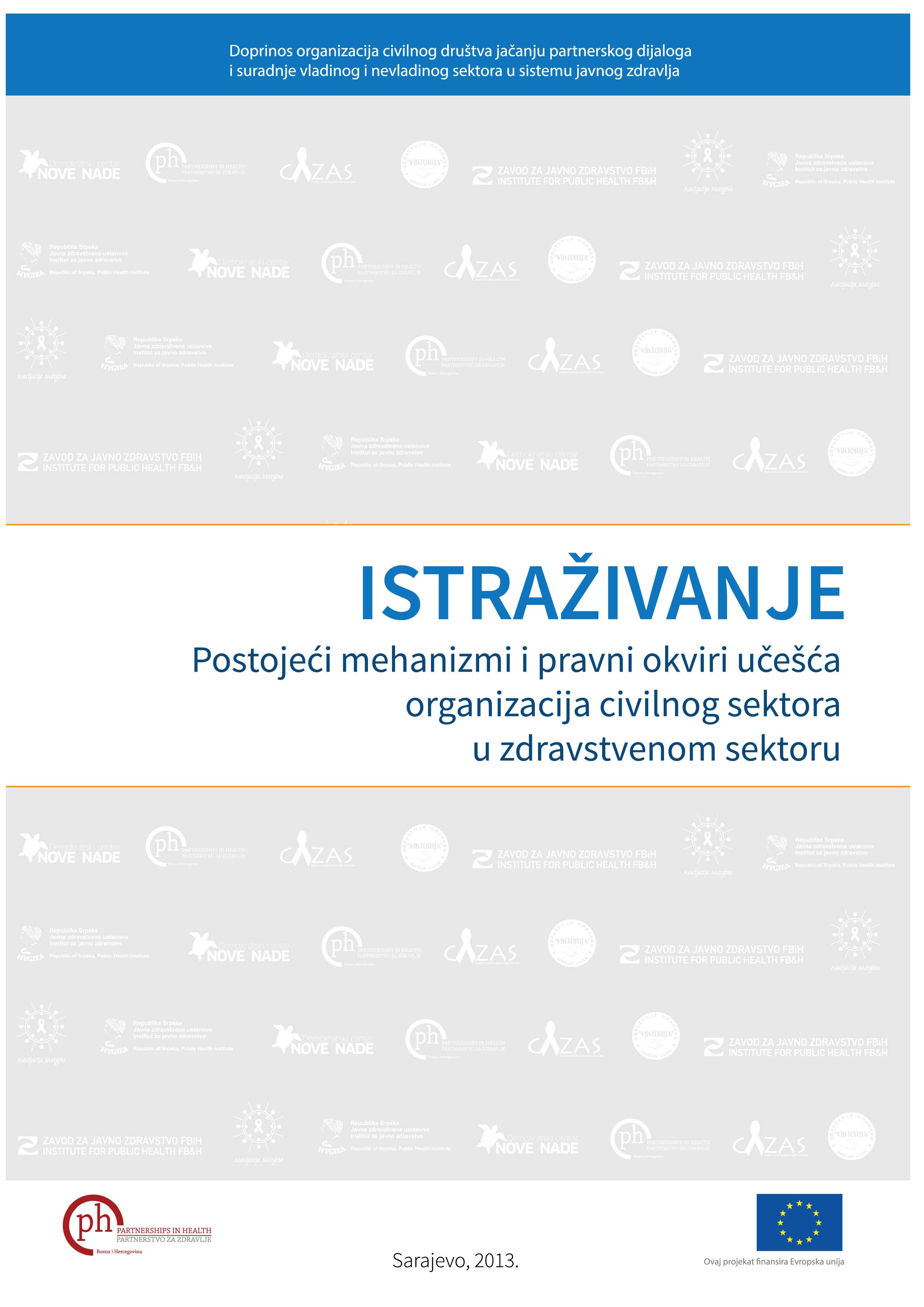 Istraživanje - Postojeći mehanizmi i pravni okviri učešća organizacija civilnog sektora u zdravstvenom sektoru